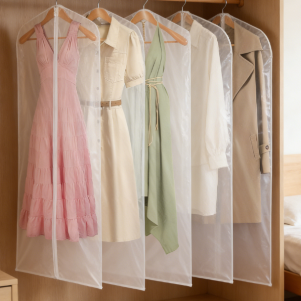 50-Pack 71-cm Extra Long PP Plastic Garment Bags | For Long Skirts, Home and Travel Dustproof