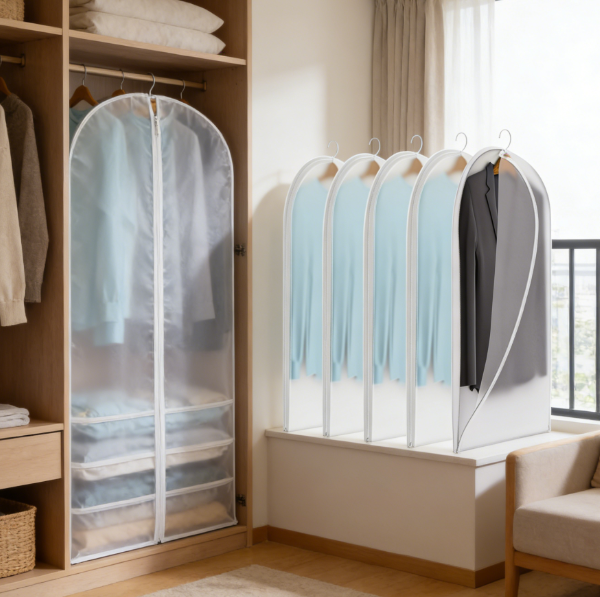 20-Pack PP Plastic Breathable Suit Covers | Jackets, Wardrobe Dust Covers